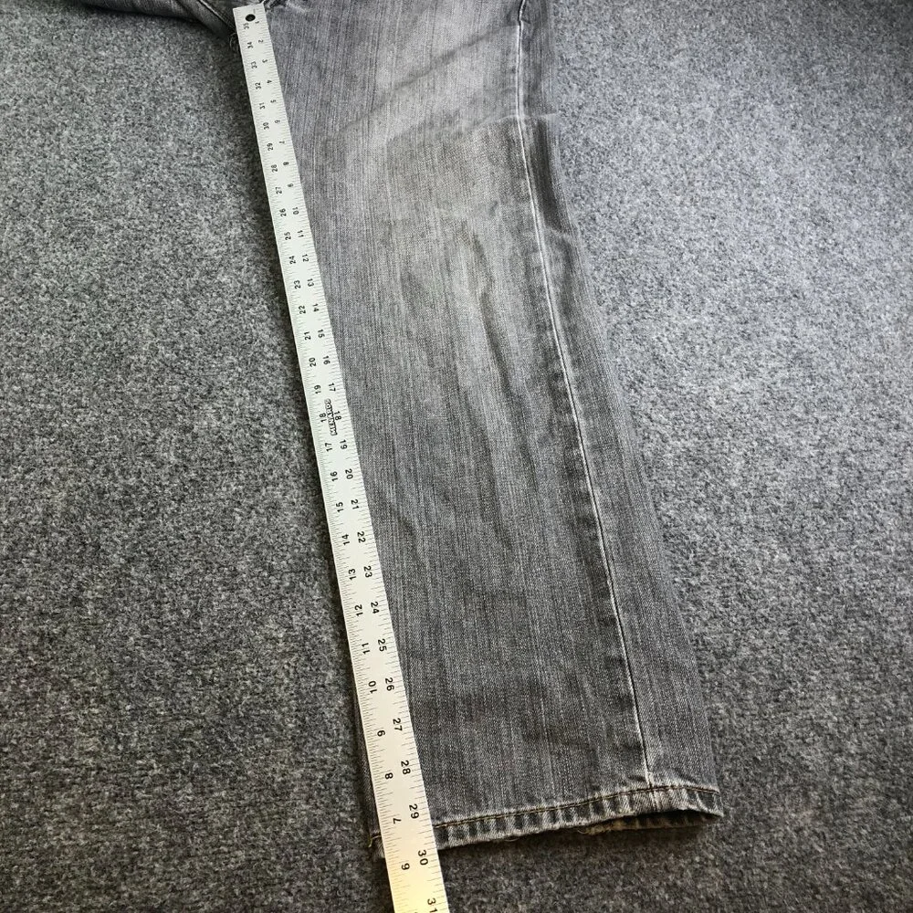 Levis 501 Jeans Mens 32x30 Black Gray Straight Leg Button Fly Faded Y2K - Picture 9 of 13